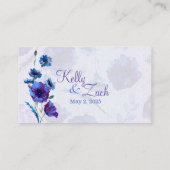 ピーピーブルーポピー結婚ズの登録カード エンクロージャーカード (裏面)