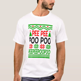 ピーピープープ醜いクリスマスセーター Tシャツ