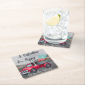 ピーピー紙コースターのバレンタイン スクエアペーパーコースター (インサイチュ)