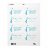 ピーフクロウ/ピーコック返却返信ラベル ラベル (フルシート)