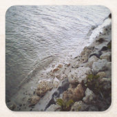 ピーブルズアットザビーチ スクエアペーパーコースター (正面)