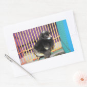 ピープスクエアステッカー 長方形シール (封筒)