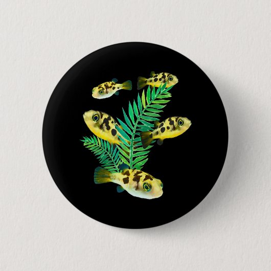 ピープファーズ水族館魚群魚群魚群魚群 缶バッジ (正面)