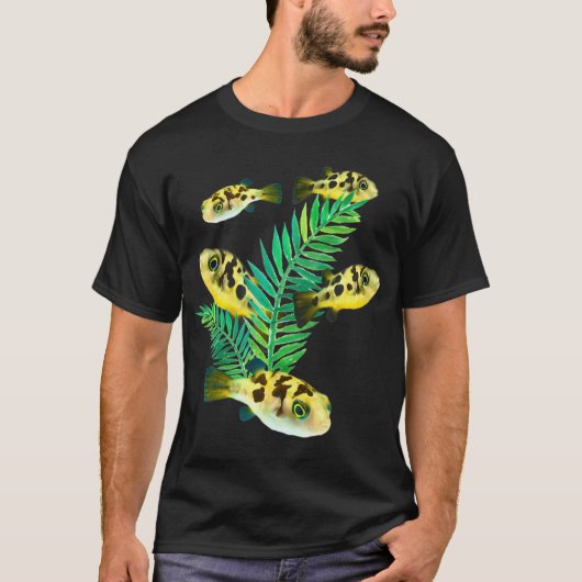 ピープファーズ水族館魚群魚群魚群魚群 Tシャツ (正面)