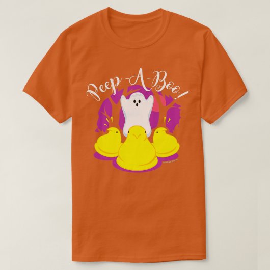ピーププアブー幽霊ハロウィーン Tシャツ (デザイン正面)