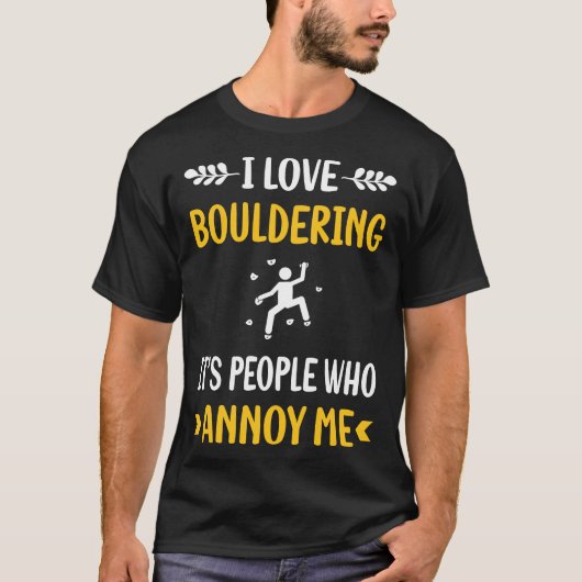 ピープルアノイボーダリングロック登山 Tシャツ (正面)