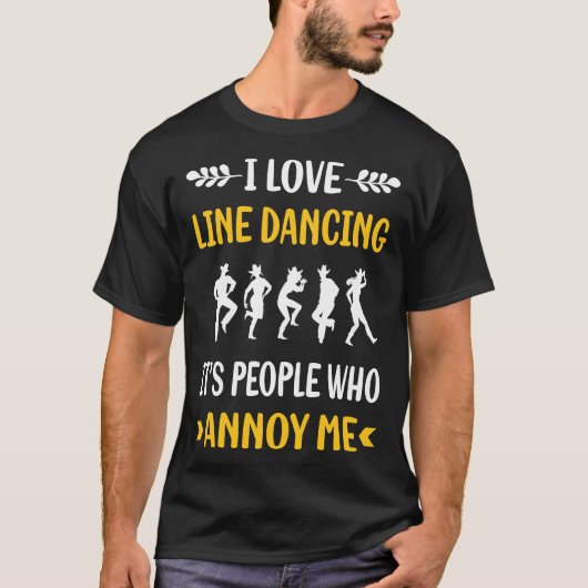 ピープルアノイライン踊りダンスダンサー Tシャツ (正面)