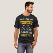 ピープルアノニー姿スケートで滑る Tシャツ (正面フル)