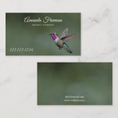 ピープルグリーンハミングバードマッサージセラピー 名刺 (正面/裏面)