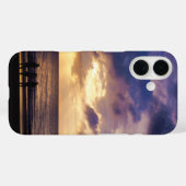 ピープルシルエットMalaysia Sunsetビーチ写真 Case-Mate iPhoneケース (裏面 (横))