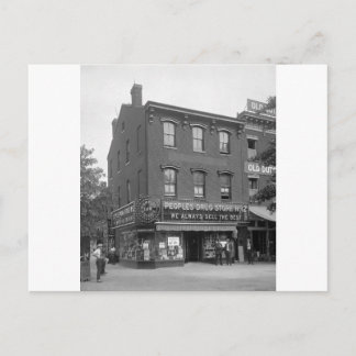 ピープルズ・ドラッグ・ストア、1921年 ポストカード