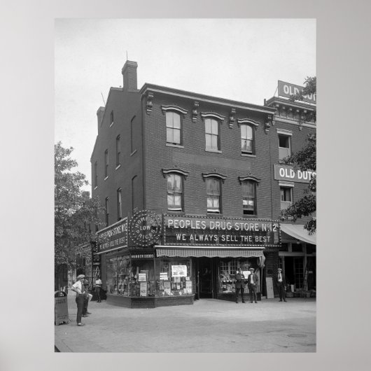 ピープルドラッグストア， 1920s ポスター (正面)