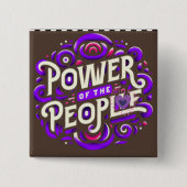 ピープルボタンの力 缶バッジ (正面)