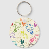 ピープルラブハウスキーチェーン キーホルダー (裏面)