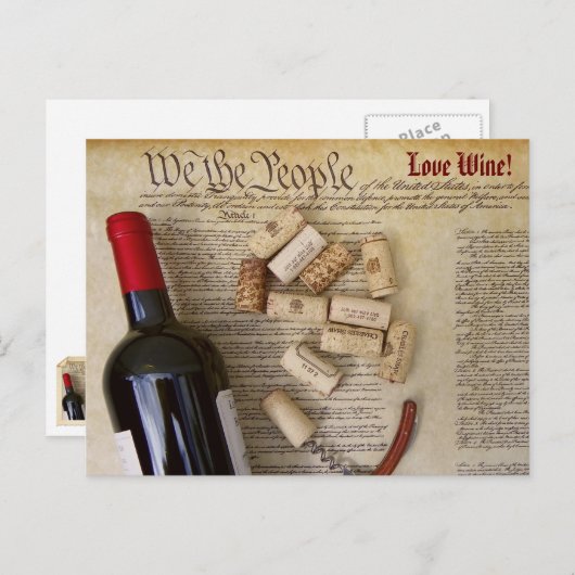 ピープルワインポストカードだ! ポストカード (正面/裏面)