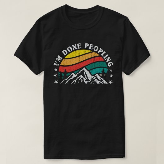 ピープルヴィンテージサンセットマウンテン Tシャツ (デザイン正面)