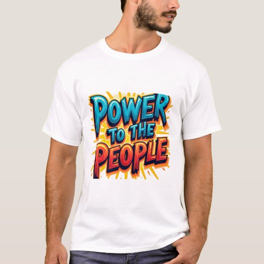 ピープル引用文Tシャツのデザイン Tシャツ (正面)