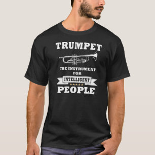 ピープル楽器知性がある用トランペットミュージシャン Tシャツ