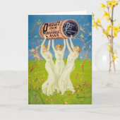 ピープル淡い色のズ | レオネトカピエロ カード (黄色い花)