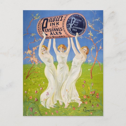 ピープル淡い色のピープル(1910年)ヴィンテージスタイル ポストカード (正面)