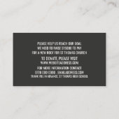 ピープル・ロゴ、クラウドファンダー、クラウドファンディング 名刺 (裏面)