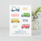 ピープ スクィーク ウー 子供の誕生日ありがとうカード 招待状 (スタンド正面)