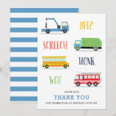 ピープ スクィーク ウー 子供の誕生日ありがとうカード 招待状 (正面/裏面)