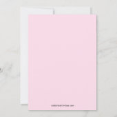 ピーポッドツインガールズベビーシャワー招待状 招待状 (裏面)