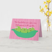 ピーポッドパルズ新生児ガールズおめでとうカード カード (黄色い花)