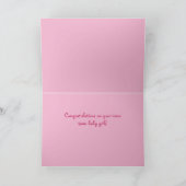 ピーポッドパール新生児ガールズオフィシャルカード カード (内部)