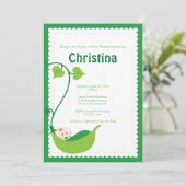 ピーポッドベビーシャワー招待状 招待状 (スタンド正面)