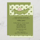 ピーポッドベビーベビーシャワー招待状 招待状 (正面/裏面)