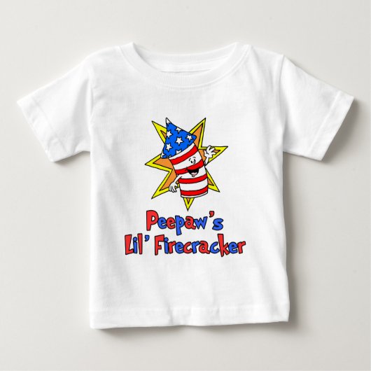 ピーポーズリトルファイクラッカー ベビーTシャツ (正面)