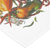 ピーマンとニンニクで超現実的な静物生活 ミディアムテーブルランナー (コーナー)