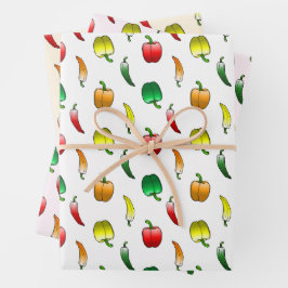 ピーマンとピーマン ラッピングペーパーシート