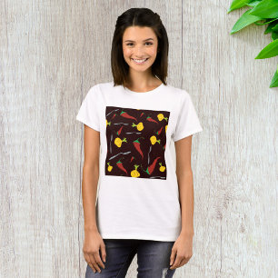 ピーマンと玉ねぎ Tシャツ