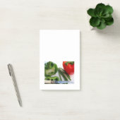 ピーマンと豆のポストイットノート ポストイット (オフィス)