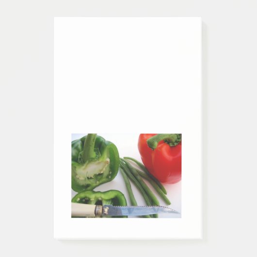 ピーマンと豆のポストイットノート ポストイット (正面)