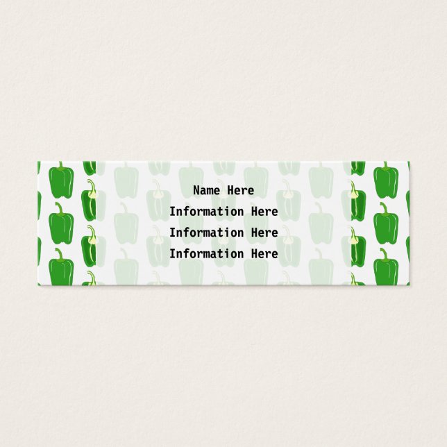 ピーマンのパターン。 (正面)