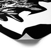 ピーマンの木の花葉自然ポスター ポスター (角)