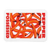 ピーマンを愛してる？赤熱チリヤム！ マグネット (横)