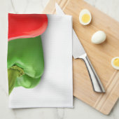 ピーマンカラフルー キッチンタオル (四つ折り)