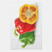 ピーマンカラフルー キッチンタオル (縦)