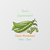 ピーマンガイラストレーション ウィンドウサイン (シート)