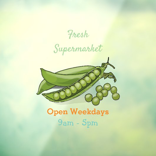 ピーマンガイラストレーション ウィンドウサイン (シート3)