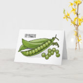 ピーマンガイラストレーション カード (黄色い花)
