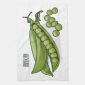 ピーマンガイラストレーション キッチンタオル (縦)