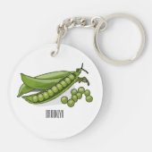 ピーマンガイラストレーション キーホルダー (裏面)