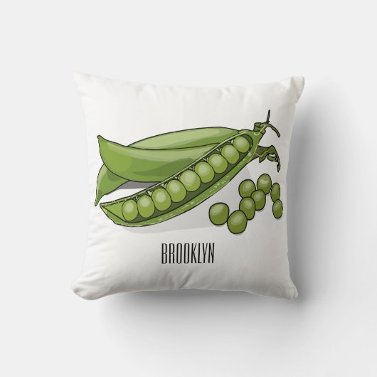 ピーマンガイラストレーション クッション (正面)