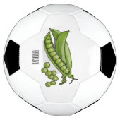 ピーマンガイラストレーション サッカーボール (回転)